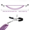 thumbnail image 2 of Esclavos sexuales Pinzas para pezones Cadena de metal multicapa Abrazadera de látex para senos Coqueteo Juguetes sexuales para adultos -Púrpura - oso de fresa Electrónica, 2 of 2