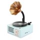 thumbnail image 4 of Retro Mini Fonógrafo Inalámbrico Bluetooth Reproductor De Música En Forma De Trompeta Subwoofer Radio Eigraketly EL017220-01, 4 of 5