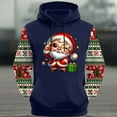 thumbnail image 5 of UVEASISHA Mens Christmas Hoodies Big and Tall Ugly Graphic Sweatshirts Cute Santa Claus Hooded Sweatshirt Color Block Fashion Long Sleeve Pullover Tops Blue 4XL, 5 of 6