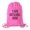 Pink, variant on Customized Baseball Team Backpacks, Personalized Sports Drawstring Cinch Sacks