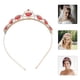 thumbnail image 3 of Rhinestones corazones Corona de la boda nupcial Corona delicada Tiara Boda Diadema del cabello Accesorio, 3 of 7