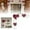 B 22X22cm, variant on Heart Door Topper Decor Wood Frame Corner Decorations for Home Office Mirror Cabinet Drawer Valentines Day Decor 8.66x8.66 Inch-Left