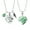 Green, variant on 2Pack Neacklace May Birthstone Heart with Feather Cremation Jewelry for Ashes Urn Necklace Lockets for Human Ashes Pet Ashes Holder