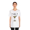 thumbnail image 2 of Funny It's Tini Time Martini Olive Unisex T-Shirt, 2 of 4