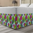 thumbnail image 1 of Exotic Bed Skirt, Repeating Botanical Pattern with Tropic Plants Leaves, Elastic Bedskirt Dust Ruffle Wrap Around for Bedding Decor, 4 Sizes, Multicolor, by Ambesonne, 1 of 2