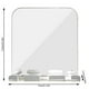 thumbnail image 5 of Monstrate Espejo de ducha sin niebla Drop -proof Baño Anti -fog Mirror Shaver Holder Vidrio acrílico para maquillaje de afeitado Almacenamiento y organización del hogar, 5 of 6