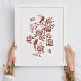thumbnail image 4 of 1pc Bird and Flower Painting Stencil 11.69x8.27 Inch Reusable Art and Craft Stencils Hollow Out Drawing Painting Template for Painting on Wood Fabric Paper Walls Canvas Furniture, 4 of 7