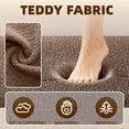 thumbnail image 5 of BOFANG Convertible Floor Sleeper Sofa 78" Teddy Fabric Folding Mattress Couch,No Assembly,Brown, 5 of 8