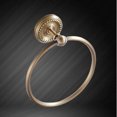 thumbnail image 6 of KHBUAB 1Pcs Golden Brass Vintage Towel Ring Round Bathroom Accessories Hanging Towels Elegant Design 7.5x7.1x2.8in, 6 of 8