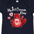 thumbnail image 4 of Inktastic My 1st Canada Day with Red and White Maple Leaves Boys or Girls Baby Bodysuit, 4 of 5