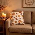 thumbnail image 6 of Fall Thanksgiving Pumpkin Pillow Covers Polyester Sofa Cushion Covers Fall Decor 18x18 by OVFUIZ, 6 of 6