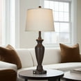 thumbnail image 2 of Cinkeda 30" Table Lamp Set of 2, Rustic 3-Way Dimmable Tall Touch Table Lamps for Living Room Bedroom, Brown, 2 of 7