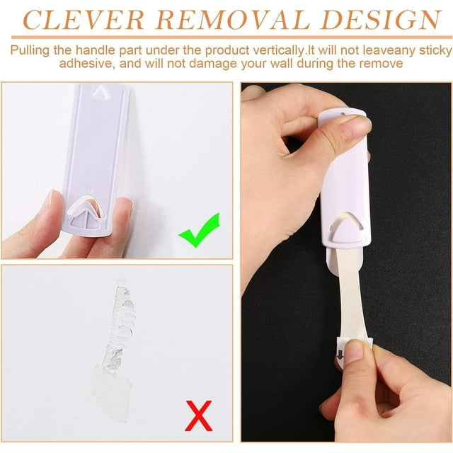 Maytalsory Hanging Tabs For Simple Operation And Damage-free Decoration Easy Installation Hole Adhesive Hanger 1Set