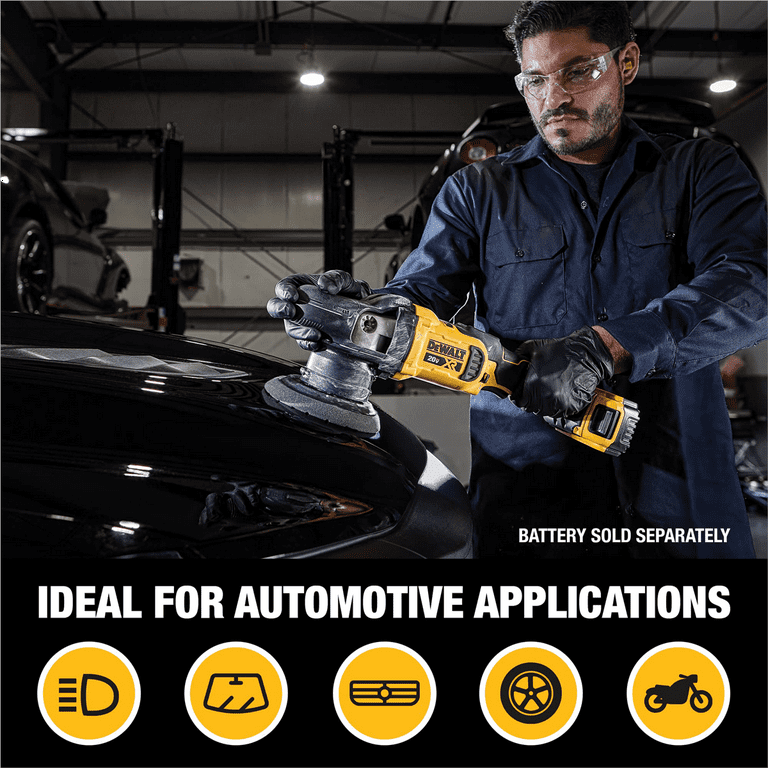 DeWalt 20V MAX XR 5 in. Brushless Hand Orbital Polisher Cordless Variable Speed Tool Only Walmart