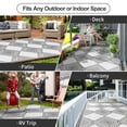 thumbnail image 4 of Waterproof Outdoor Rug 6x9ft, Foldable Reversible Plastic Straw Mat for Patio RV Deck Porch Backyard Balcony Camping Picnic Beach, 4 of 6