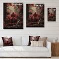 thumbnail image 4 of Designart "Bodhisattvas Compassion Red Buddhism II" Buddhism Print on Natural Pine Wood, 4 of 5