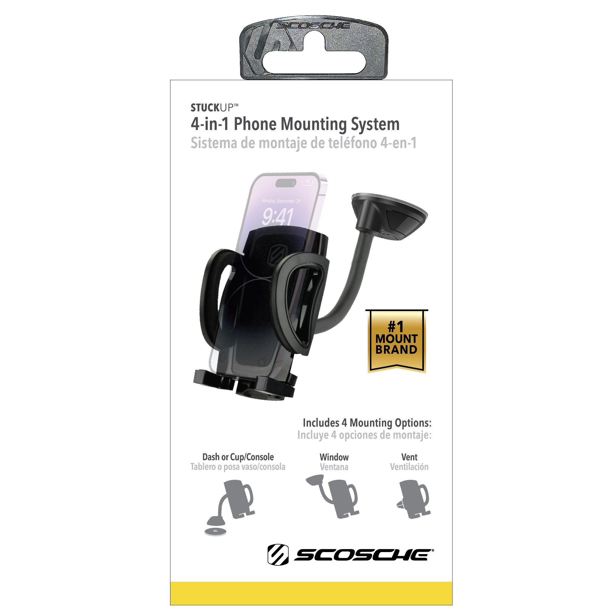 Scosche 4-in-1 StickGrip Suction Cup Phone Mount photo 3