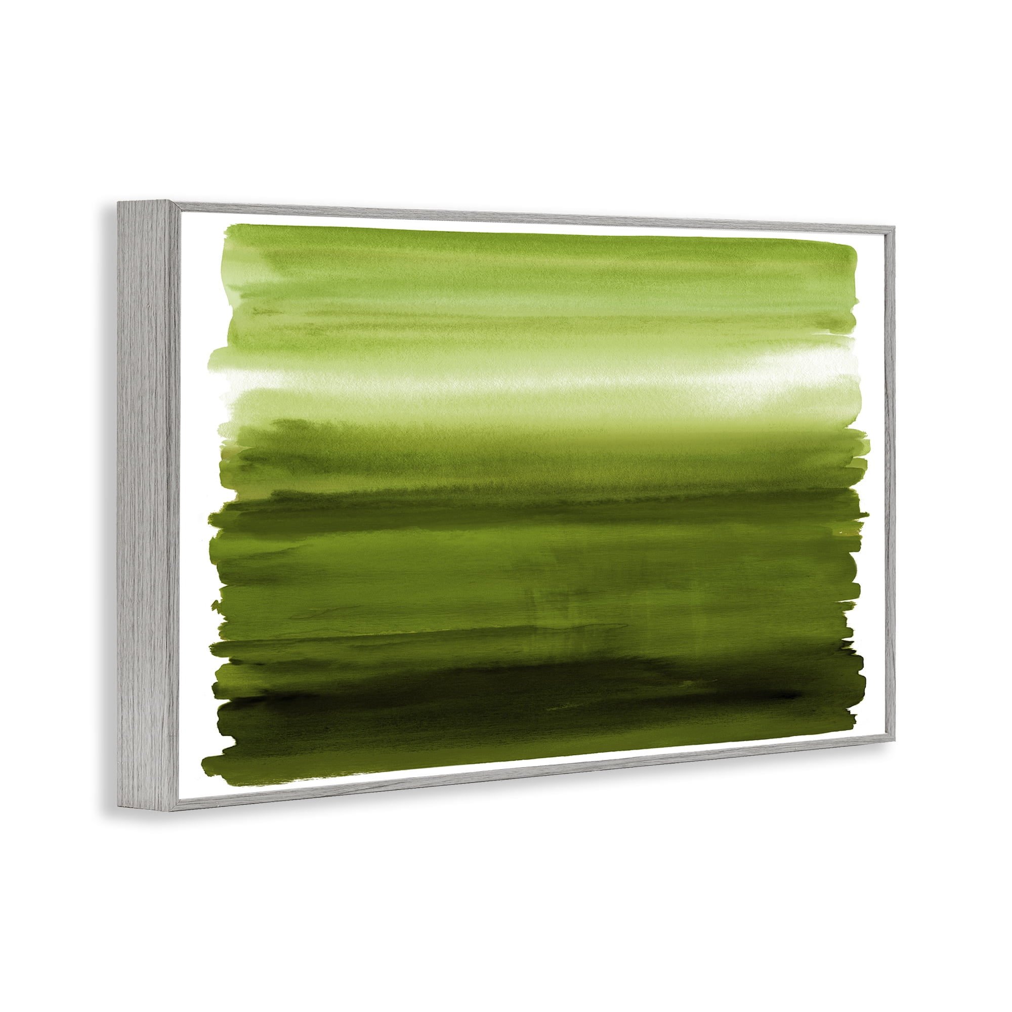 Stupell Industries Ombre Green Gradient Gray Framed Giclee Art, design by Allie Corbin