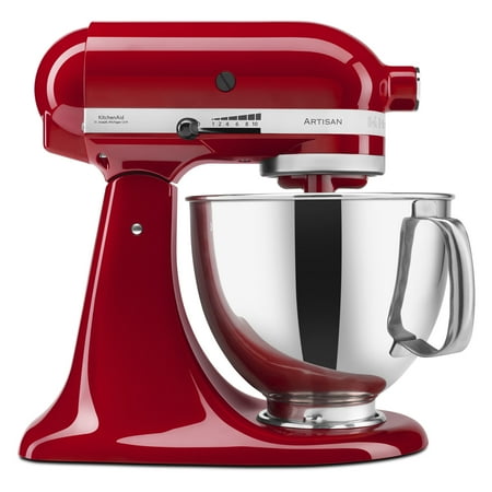 kitchenaid artisan series 5 quart tilt head stand mixer red