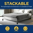 thumbnail image 3 of Lifemaster Furniture Riser Set - 4 Pieces Non-Slip Design Furniture Leg Riser fits with Bed Chair Table Sofa Desk and Couches - Black, 3 of 5