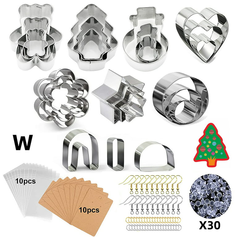 Christmas Polymer Clay Earring Cutter Collection (16 Cutters) Set #1 – Clay  Dough Cutters