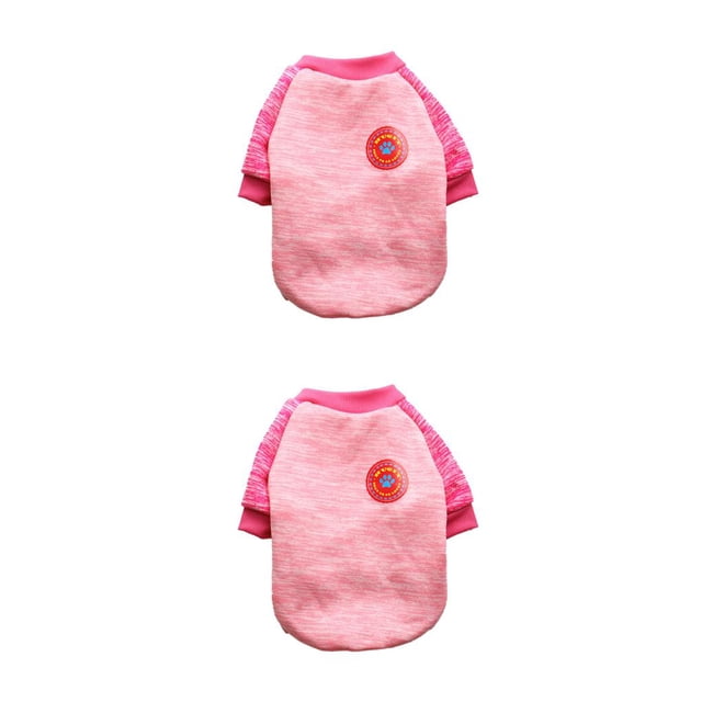 Methold Ropa Chaleco cálido de invierno Disfraces de moda Diseño de cuello Jersey multicolor Perro pequeño Chihuahua Bulldog rosa L rosado L 2piezas
