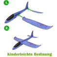 thumbnail image 2 of Juguete de avión para niños Comrade Planeador de arena para exteriores Planeador de aprox. 48 cm (azul), 2 of 5