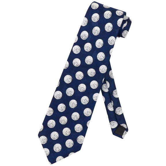 Golf Balls NeckTie Golfing Themed Design Mens Neck Tie