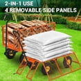 thumbnail image 7 of Heavy Duty Garden Cart On Wheels 1100lbs Steel Garden Cart, Heavy Duty Utility Wagon with Removable Sides, 180° Rotating Anti-Slip Handle,10in All Terrain Wheels, 7 of 7