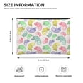 thumbnail image 4 of Rocae Cute Chameleons for Cosmetic Bags for Women Paper Reusable Cosmetic Bag Travel Toiletry Organizer Capacity Multipurpose Zipper Pouch, 4 of 8
