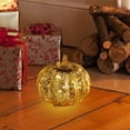 thumbnail image 6 of Fall Mercury Glass Light up Pumpkin Decor Fall Decoration for Home Thanksgiving Lamps for Festive Decoration Halloween Decorations Starry Night Pumpkins Tabletop Centerpiece Fall Home Decor, 6 of 10