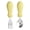 Yellow, variant on Toddler Utensils, Oimcto forks and Spoons Silverware Set with Plastic Handle, Stainless Steel toddler Silverware, Dishwasher Safe, BPA-Free, 4.7 x 1.2 Inch for Little Hands, Beige