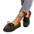thumbnail image 5 of Willtoo Women Comfortable Work Laofers with Knot Summer Spring Fall Casual Flats Shoes, 5 of 8