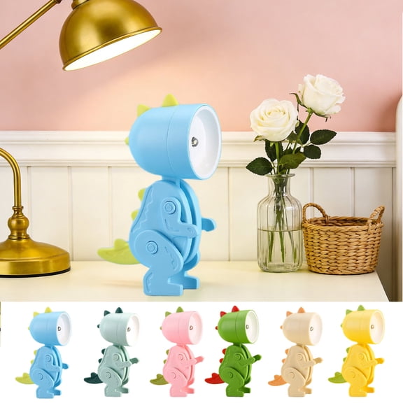 KOYPTL Cute Night Light for Bedroom Battery Operated Table Desk Lamp Multicolor Light Can Adjustable Animal Pet Nightlights Xmas Valentines Day Holiday Birthday Gifts for Boys Girls 3 4 5 Years Old