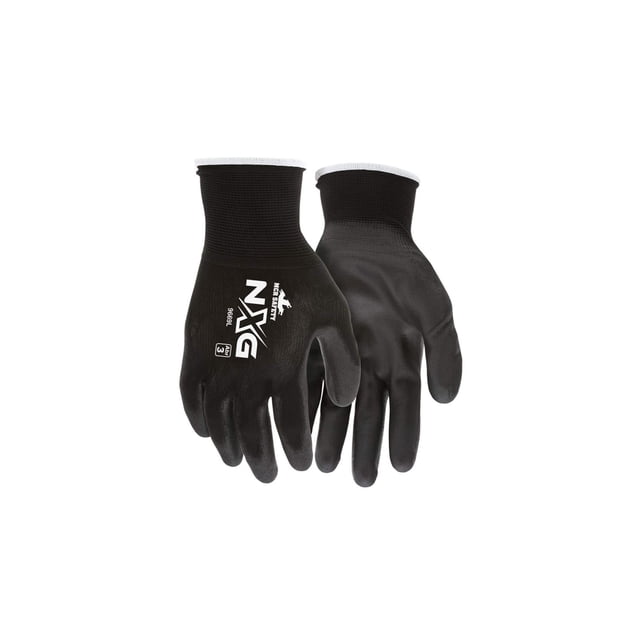MCR Safety 9669L Guantes de nylon con palma antiderrapante color Negro talla Grande. MCR Safety Talla L