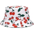thumbnail image 2 of CoCopeaunts Men Fisherman Hat Cherry Fruit Cotton Women Bucket Hat Summer Travel Packable Wide Brim Reversible Fisherman Cap, 2 of 8