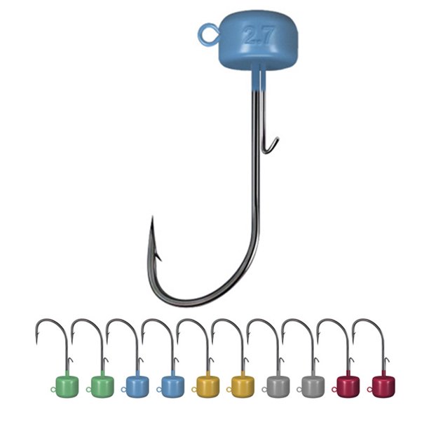Cabezal La Plantilla Champiñones Ned Jig Hook Sharp Barbed 10pcs 1.8G 2.7G 3.5G