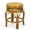 Colonial, variant on SK New Interiors Ginger Round Stool ECO Natural Rattan Wicker Handmade, Colonial