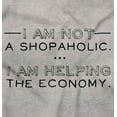 thumbnail image 2 of Not Shopaholic Helping Economy Shop Womens Slim Fit Graphic Tee Brisco Brands M, 2 of 5