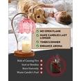 thumbnail image 6 of Pink Candle Warmer Lamp with Timer, Funistree Dimmable Wax Warmer for Jar Candles, House Warming New Home Decor for Women Mom Girl, Birthday Wax Melter Gift, 6 of 6