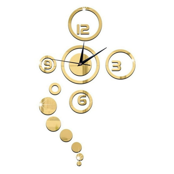 LABSERRON Chic Wall Decorative Clock Wall Clock For Home Design For Living With Accents And Hands No Battery Included