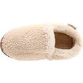 thumbnail image 7 of Minnetonka Women's Faux Fur Dina Bootie Slippers for Women - Furry Winter Slip-on Shoes for Women, Cream, Small, 7 of 7