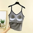 thumbnail image 7 of Yubnlvae Adjustable Shelf Bra Tank Tops - Women's Yoga & Workout Camisoles (Seamless Layering, Padded Support) Gray 1 M, 7 of 7