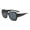 Black, variant on 1Pc Beige 59mm Oversized Fit Over Sunglasses, Polarized UV400 Wear Over Prescription Glasses, Trendy Wrap Driving Shades for Women