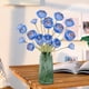 thumbnail image 4 of Ramo de rosas artificiales tallo floral sintético de 22,8" Arreglo floral de plástico Naranja, rojo, azul, rosa blanco • Decoración del hogar Jarrón de mesa para la boda, 4 of 6