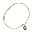 thumbnail image 2 of 7 inch Oval Eye Hook Bangle Bracelet w/ Shell in Gold-Filled, 2 of 3