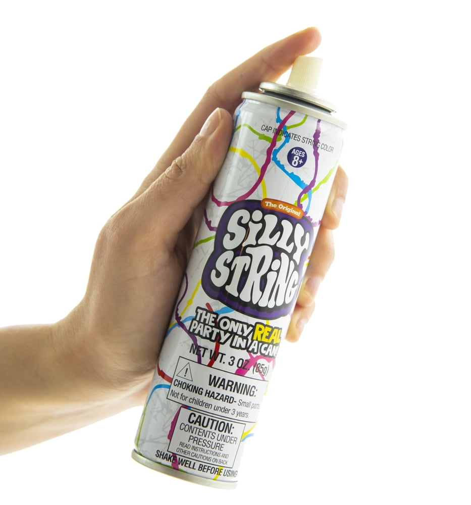 The Original Silly String 2 Pack, Large 3 oz Can Assorted Colors for Parties