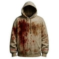 thumbnail image 2 of Halloween Hoodies for Men 2025 Scary Graphic Hooded Sweatshirt with Pockets Halloween Pullover Tops, 2 of 4