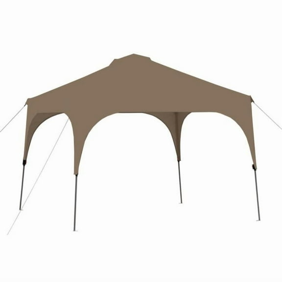 Garden Winds Custom Fit Replacement Canopy Top Cover Compatible with The Coleman Instant 2000023970, 2000035984, 20191112 10 x 10 - Upgraded Performance RipLock 350 Fabric - Nutmeg