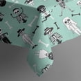 thumbnail image 5 of Cartoon Skull Pattern Square Tablecloth,Waterproof Square Table Cover,Wipeable Spillproof Washable Table Cover for Home Kitchen Party Decor 42"X42"(107x107cm), 5 of 6